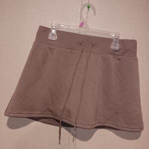 Urban Daizy Brown Mini Skirt with Drawstring short skirt  Size S
